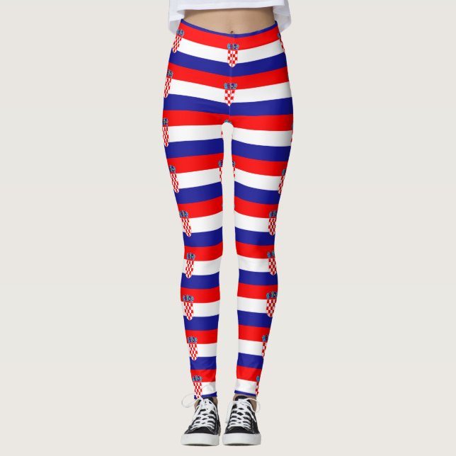 Kroatiska flagga leggings (Framsida)
