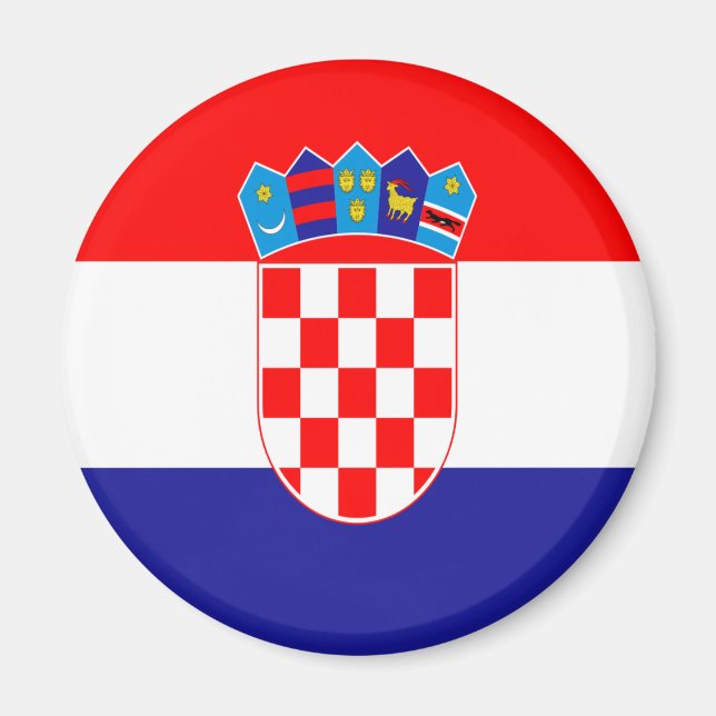Kroatiska flagga magnet (Framsidan)