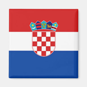 Kroatiska Flagga Magnet