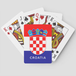 Kroatiska Flagga med Anpassade Casinokort