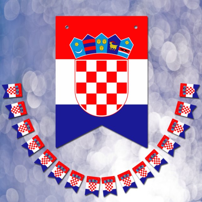 Kroatiska Flagga och Party Kroatien-banderoller/Br (Skapare uppladdad)