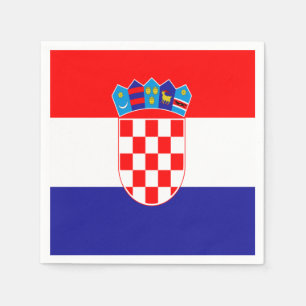 Kroatiska flagga pappersservett
