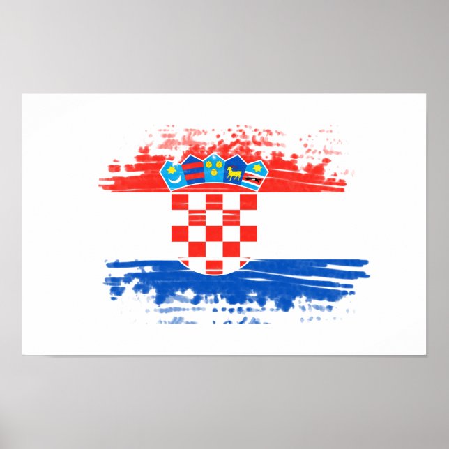 Kroatiska flagga poster (Framsidan)