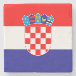 Kroatiska Flagga Stenunderlägg