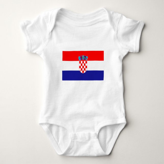 Kroatiska flagga tee shirt (Framsida)