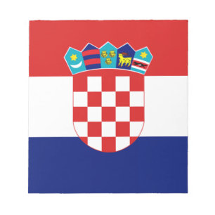 Kroatiska flagga - Trobojnica Anteckningsblock