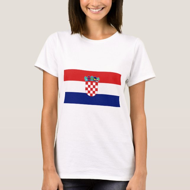 Kroatiska flagga - Trobojnica Tee (Framsida)