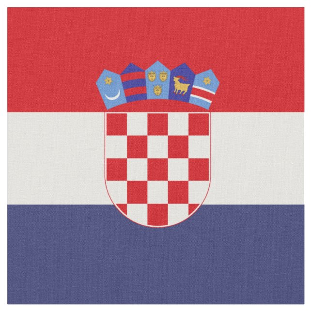 Kroatiska flaggan tyg (Närbild)
