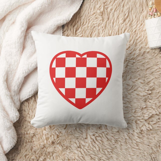 Kroatiska hjärtat kudde (Filt)