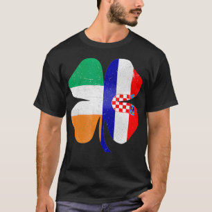 Kroatiska irländska Shamrock-Kroatien, Irland, St  T Shirt