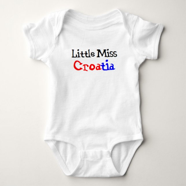 kroatiska lilla fröken t shirt (Framsida)