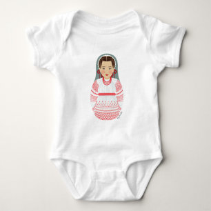 Kroatiska Matryoshka Baby Bodykosti Tee