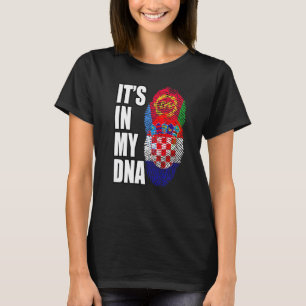 Kroatiska och eritreanska Mix DNA-Flagga T Shirt