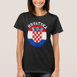 kroatiska Pridet kroatiska rötter kroatiska flamsk T Shirt