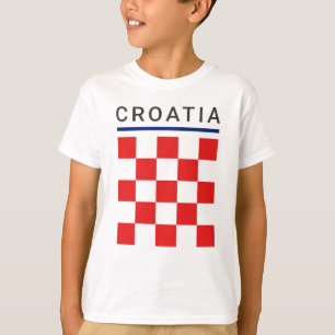 Kroatiska rutmönster t shirt