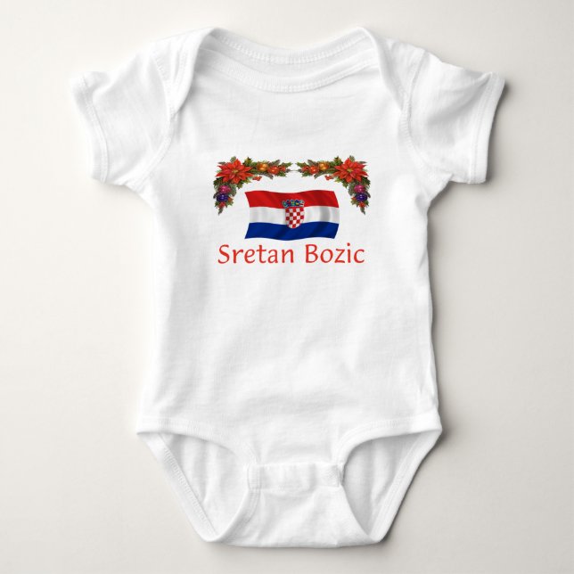 Kroatiska Sretan Bozic (god jul) Tee (Framsida)