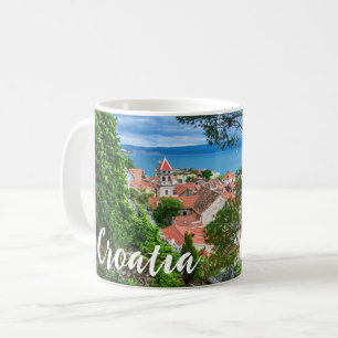 Kroatiska staden Omis Kaffemugg