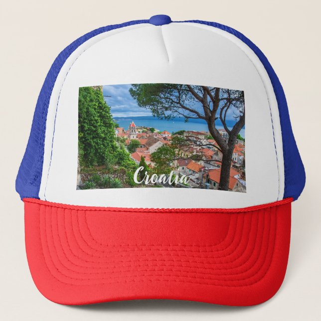 Kroatiska staden Omis Keps (Framsida)