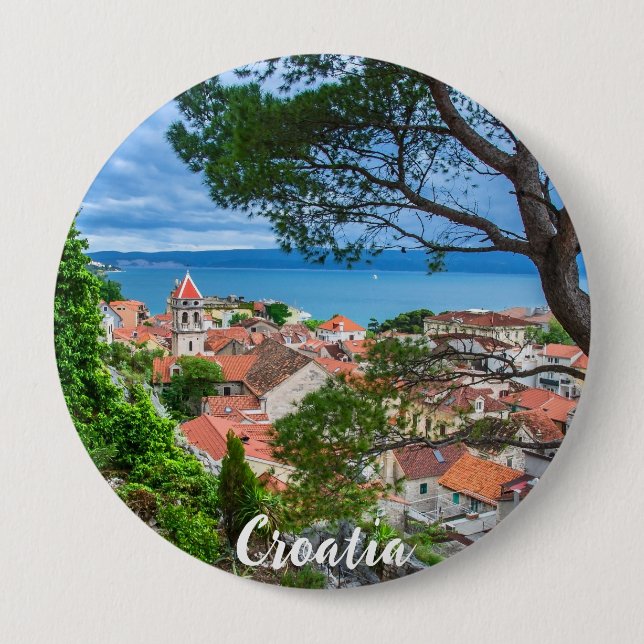 Kroatiska staden Omis Knapp (Framsida)