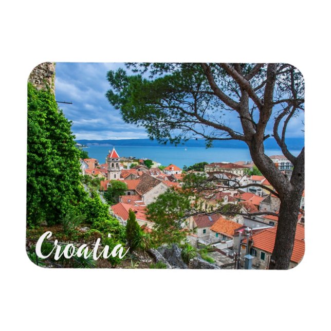 Kroatiska staden Omis Magnet (Horisontell)