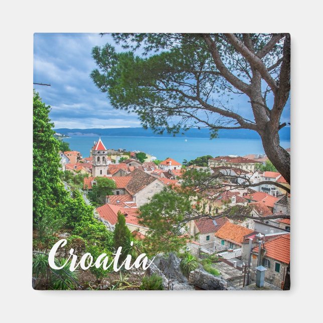 Kroatiska staden Omis Magnet (Framsidan)