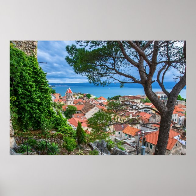 Kroatiska staden Omis Poster (Framsidan)