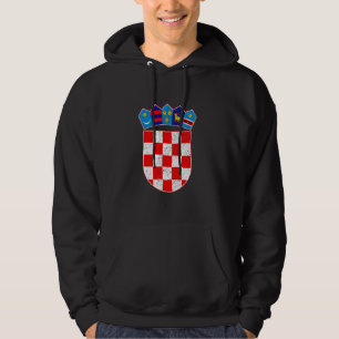 Kroatiskt Flagga Hrvatska Kroatien-Pride Hoodie