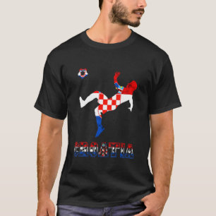Kroatiskt kroatiskt fotbollsspelare kroatiskt Prid T Shirt