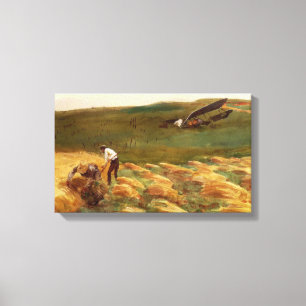 Krockat flygplan (av John Singer Sargent) Canvastryck