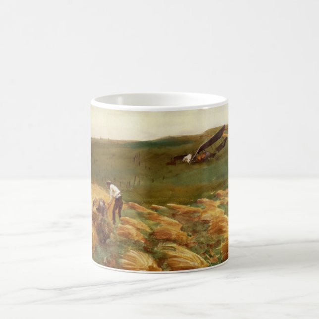 Krockat flygplan (av John Singer Sargent) Kaffemugg (Center)