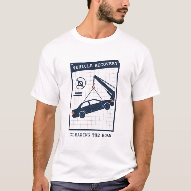 Krockenhet Modern Sköld Emblem T Shirt (Framsida)
