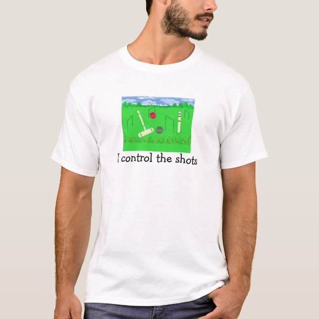 Krocketjag styr slagen tee shirt (Framsida)