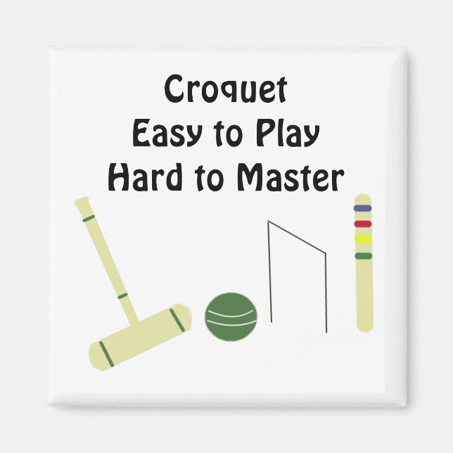 Krocketspel med talesätt magnet (Framsidan)