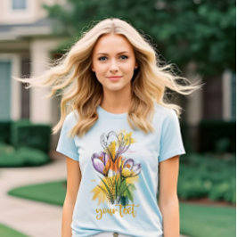 Krocuses blomsterflicka t shirt