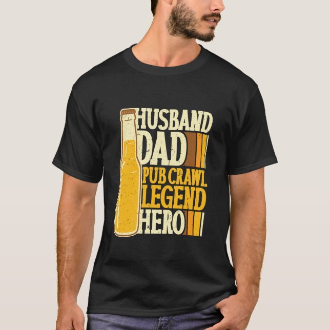 Krogcrawlmake Pub Crawl-legend Heroe T Shirt (Framsida)