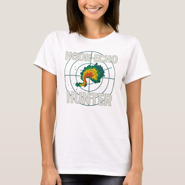 Krok Echo Hunter | Storm Chaser Radar Weather T Shirt (Framsida)