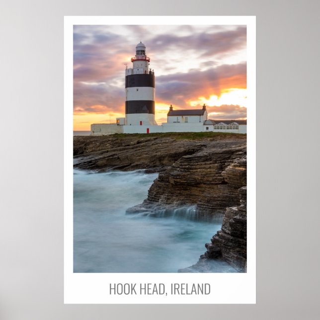 Krok Head, County Wexford, Irland Poster (Framsidan)