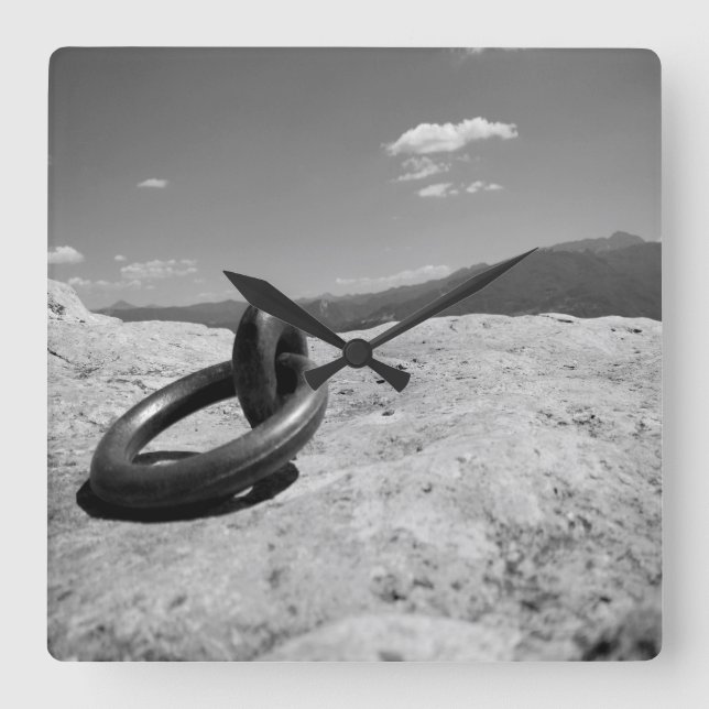 KROK i HIMLAR Fyrkantig Klocka (Framsida)