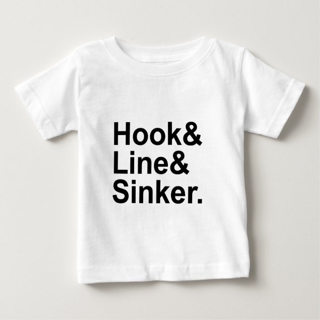 Krok Line Sinker | Fiskevillkor, uppvisande av soc T-shirt (Framsida)