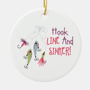 Krok Line Sinker Julgransprydnad Keramik