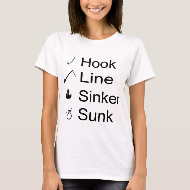 Krok, Linje, Sinker, Segment T-shirt (Framsida)
