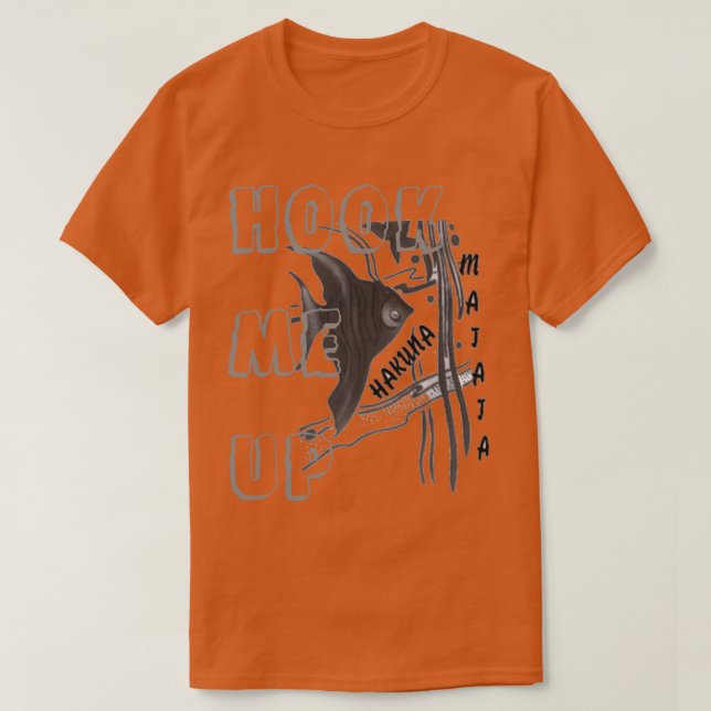 Krok Me Up Big fish Relation-designkonst T Shirt (Design framsida)