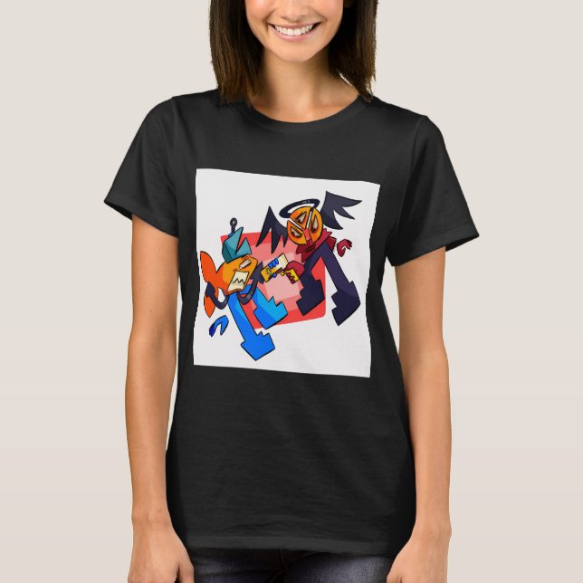 Krok och ängel t shirt (Framsida)