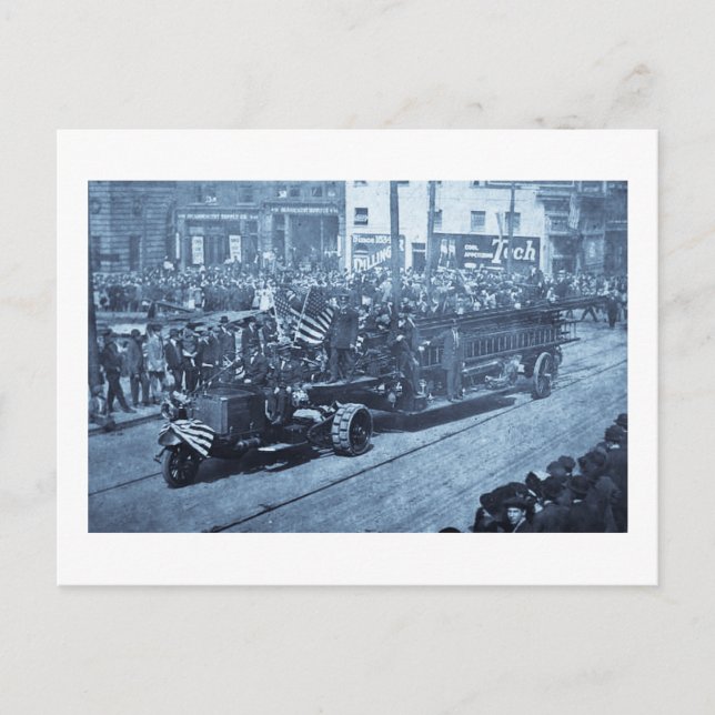 Krok och Ladder på Parad - Vinatge Vykort (Framsida)