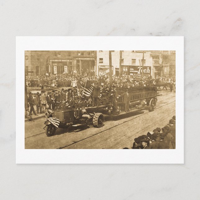 Krok och Ladder på Parad - Vinatge Vykort (Framsida)