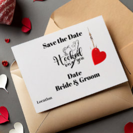 Krok om fisket i Bröllop spara datum Inbjudningar