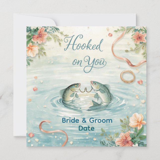 Krok på dig för fiskarälskare Inbjudan (Framsida)