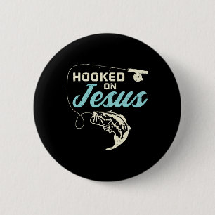 Krok på Jesus Byb Fiske efter kristen Religiösa Gu Knapp