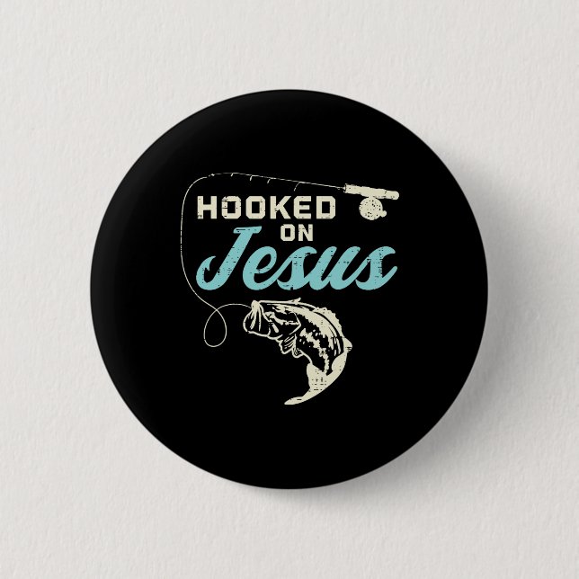 Krok på Jesus Byb Fiske efter kristen Religiösa Gu Knapp (Framsida)