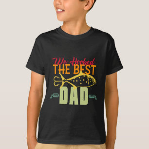 Krokad Den Bästa Pappa Fiske Vintage Lure Fader Da T Shirt